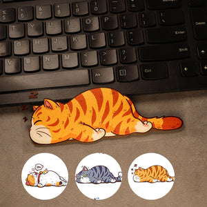 Creative Cartoon Cat Motorcycle Sticker Car Sticker (3PCS)