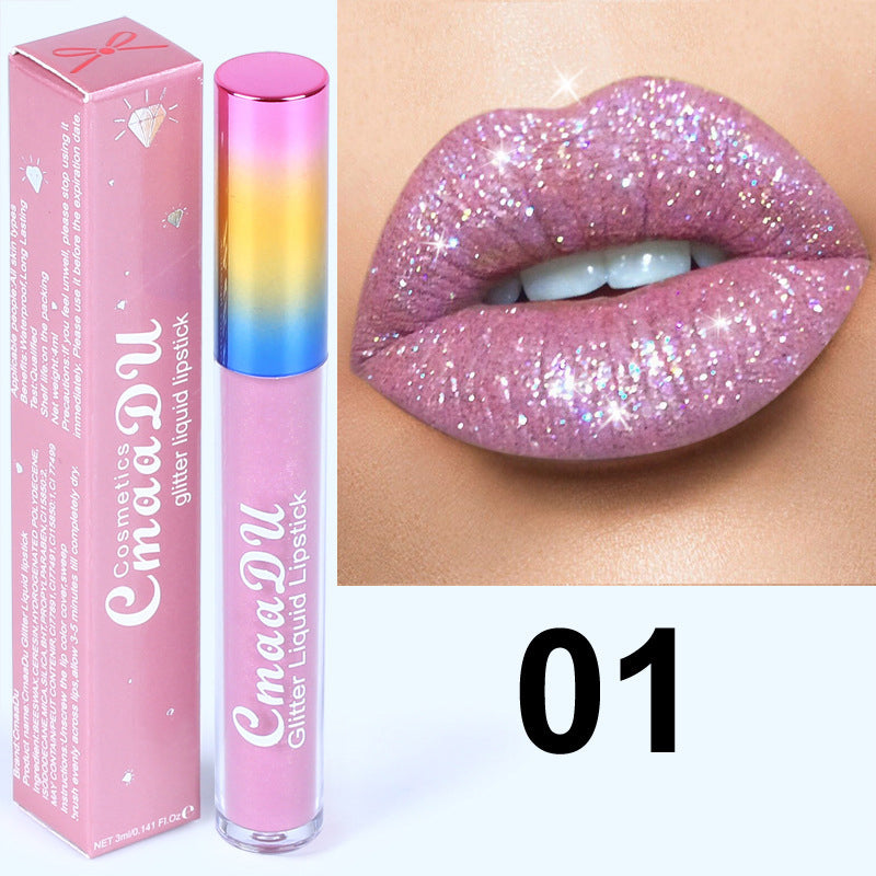 Glitter Waterproof Long Lasting Lip Gloss